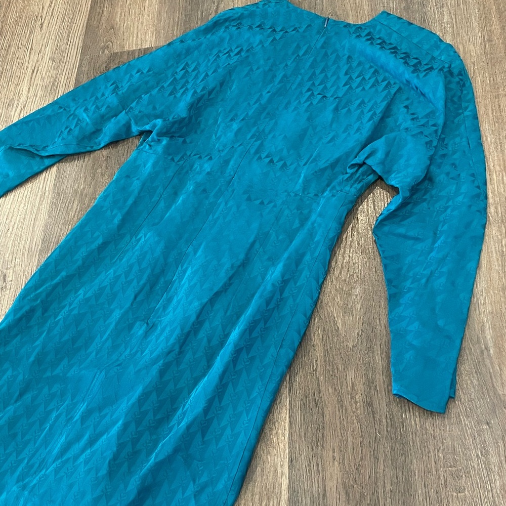 Sandro Turquoise Patterned Dress - Picture 4 of 4